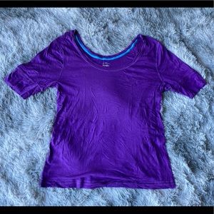 Womens purple Old Navy Short Sleeve Scoop neck Shirt, XXL